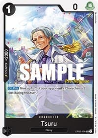 Tsuru - Paramount War Pre-Release Cards - One Piece Card Game card