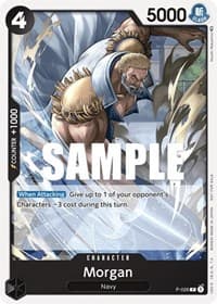 Morgan (Pirates Party Vol. 2) - One Piece Promotion Cards - One Piece Card Game card