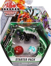 Bakugan Starter 3-Pack - Darkus Fenneca Ultra - Geogan Rising - Bakugan TCG card