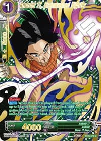 Android 17, Brainwashed Fighter (Gold-Stamped) - Power Absorbed - Dragon Ball Super: Masters card