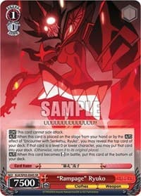 "Rampage" Ryuko (SR) - KILL la KILL Power Up Set - Weiss Schwarz card