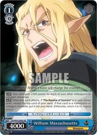 William Massachusetts (SR) - LOG HORIZON Power Up Set - Weiss Schwarz card