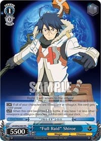 "Full Raid" Shiroe - LOG HORIZON Power Up Set - Weiss Schwarz card