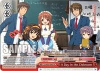 A Day in the Clubroom (SR) - The Melancholy Of Haruhi Suzumiya Power Up Set - Weiss Schwarz card