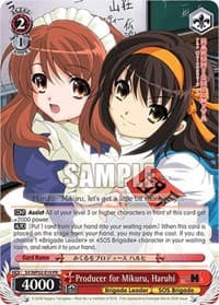 Producer for Mikuru, Haruhi - The Melancholy Of Haruhi Suzumiya Power Up Set - Weiss Schwarz card