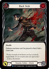 Back Stab (Blue) - Outsiders - Flesh and Blood TCG card