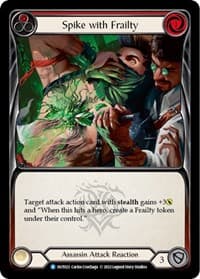 Spike with Frailty - Outsiders - Flesh and Blood TCG card