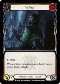 Wither (Yellow) - Outsiders - Flesh and Blood TCG card