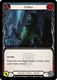 Wither (Blue) - Outsiders - Flesh and Blood TCG card