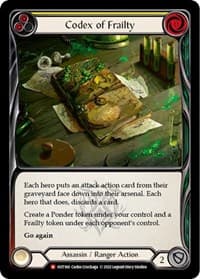 Codex of Frailty - Outsiders - Flesh and Blood TCG card