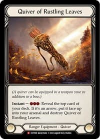 Quiver of Rustling Leaves - Outsiders - Flesh and Blood TCG card
