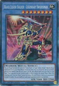 Black Luster Soldier - Legendary Swordsman (CR) - Maze of Memories - YuGiOh card
