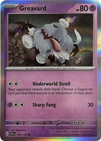 Greavard - 105/198 (Mirage Holo) - Miscellaneous Cards & Products - Pokemon card