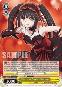 Fearless Smile, Kurumi - Date A Live Vol.2 - Weiss Schwarz card