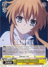 Starry Night, Yuzuru - Date A Live Vol.2 - Weiss Schwarz card