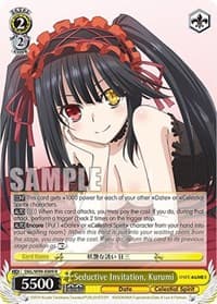 Seductive Invitation, Kurumi - Date A Live Vol.2 - Weiss Schwarz card