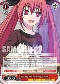 Mystery Hot Pot Party, Kotori - Date A Live Vol.2 - Weiss Schwarz card