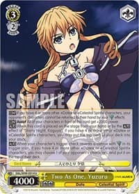 Two As One, Yuzuru - Date A Live Vol.2 - Weiss Schwarz card