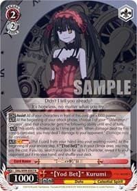 "[Yod Bet]" Kurumi - Date A Live Vol.2 - Weiss Schwarz card