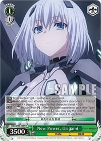 New Power, Origami - Date A Live Vol.2 - Weiss Schwarz card