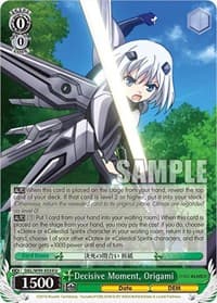 Decisive Moment, Origami - Date A Live Vol.2 - Weiss Schwarz card