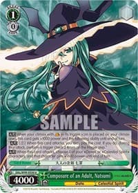 Composure of an Adult, Natsumi - Date A Live Vol.2 - Weiss Schwarz card