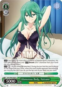 Glamorous Body, Natsumi - Date A Live Vol.2 - Weiss Schwarz card