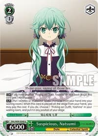 Suspicious, Natsumi - Date A Live Vol.2 - Weiss Schwarz card