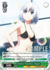 Seductive Proportions, Origami - Date A Live Vol.2 - Weiss Schwarz card