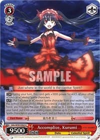 Accomplice, Kurumi - Date A Live Vol.2 - Weiss Schwarz card