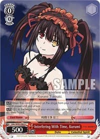Interfering With Time, Kurumi - Date A Live Vol.2 - Weiss Schwarz card