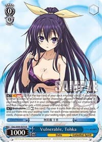 Vulnerable, Tohka - Date A Live Vol.2 - Weiss Schwarz card