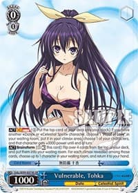 Vulnerable, Tohka (SR) - Date A Live Vol.2 - Weiss Schwarz card