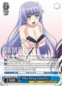 Miku Being Seductive - Date A Live Vol.2 - Weiss Schwarz card