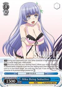 Miku Being Seductive (SR) - Date A Live Vol.2 - Weiss Schwarz card