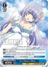 In a Dress, Miku - Date A Live Vol.2 - Weiss Schwarz card