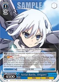 Aerial Battle, Origami - Date A Live Vol.2 - Weiss Schwarz card
