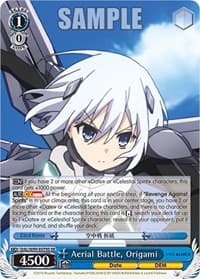 Aerial Battle, Origami (SR) - Date A Live Vol.2 - Weiss Schwarz card