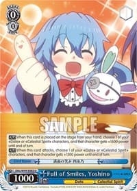 Full of Smiles, Yoshino - Date A Live Vol.2 - Weiss Schwarz card
