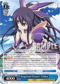 Regained Power, Tohka - Date A Live Vol.2 - Weiss Schwarz card