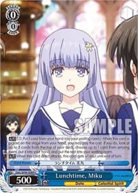 Lunchtime, Miku - Date A Live Vol.2 - Weiss Schwarz card