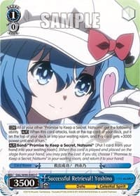 Successful Retrieval! Yoshino - Date A Live Vol.2 - Weiss Schwarz card