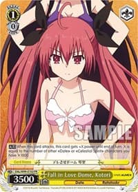 Fall in Love Dome, Kotori - Date A Live Vol.2 - Weiss Schwarz card