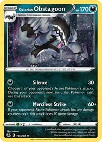 Galarian Obstagoon (Cosmos Holo) - Miscellaneous Cards & Products - Pokemon card