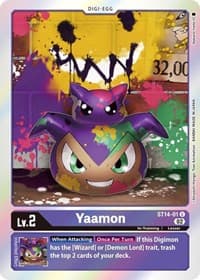 Yaamon - Starter Deck 14: Beelzemon Advanced Deck Set - Digimon Card Game card