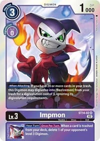 Impmon - Starter Deck 14: Beelzemon Advanced Deck Set - Digimon Card Game card