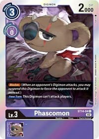 Phascomon - Starter Deck 14: Beelzemon Advanced Deck Set - Digimon Card Game card