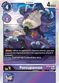Porcupamon - Starter Deck 14: Beelzemon Advanced Deck Set - Digimon Card Game card