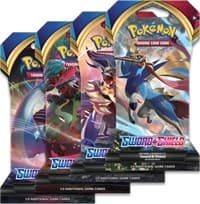 Sword And Shield Base Set Sleeved Booster Pack Art Bundle [Set of 4] - SWSH01: Sword & Shield Base Set - Pokemon card