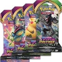 Vivid Voltage Sleeved Booster Pack Art Bundle [Set of 4] - SWSH04: Vivid Voltage - Pokemon card